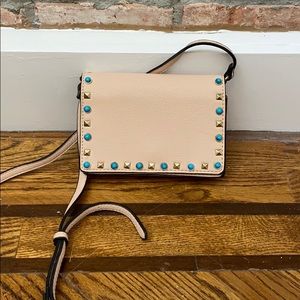 Urban Expressions pink/turquoise embellished purse